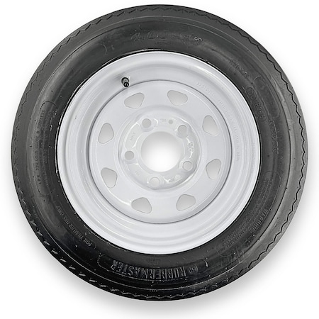 Rubbermaster - Steel Master Rubbermaster 4.80-12 6 Ply Highway Rib Tire and 5 on 4.5 Modular Wheel Assembly 599415